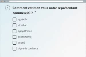 question à choisir multiple.